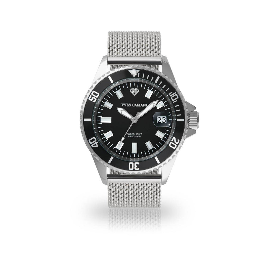 Anwen Silver Black Mesh